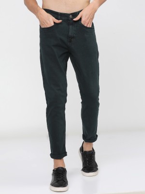 HIGHLANDER Tapered Fit Men Dark Green Jeans