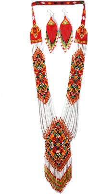 ZAID HANDICRAFTS Alloy White, Red Jewellery Set(Pack of 1)