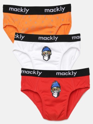 Mackly Brief For Boys(Multicolor Pack of 3)