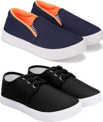 World Wear Footwear Boys & Girls Lace Sneakers(Multicolor, 7-8 Years)