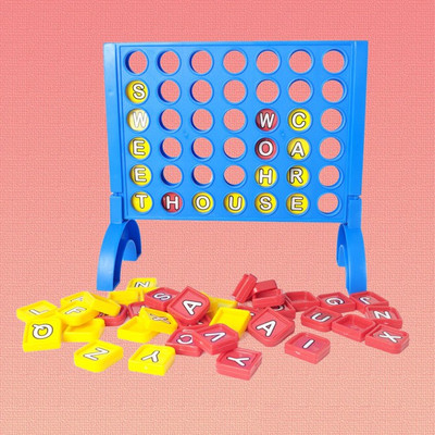 YAAH CREATION Word Building Board Game Family Game, Multi Color Educational Board Games
