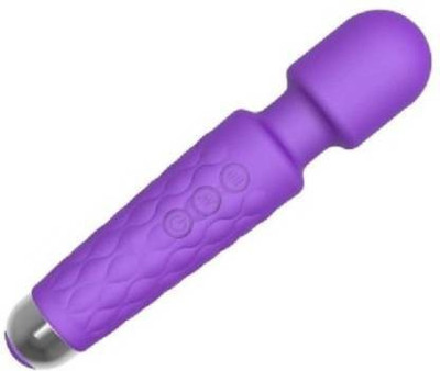 FLANKER WEND MASSAGER Rechargeable Personal Body Wend Cordless Massager Machine with 28 Vibration Modes and Water Resistant Massager(Purple)