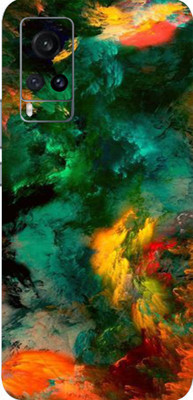 LAMHA VIVO X60 Mobile Skin(Ultra Super Multicolor Clouds With High Matte Finish.)