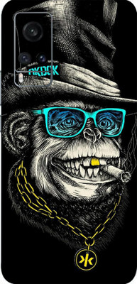 LAMHA Vivo X60 Pro, vivo x60 pro Mobile Skin(Ultra Super Smart And Crazy Monkey With High Matte Finish., Mobile Skin (Back+Side+Camera))