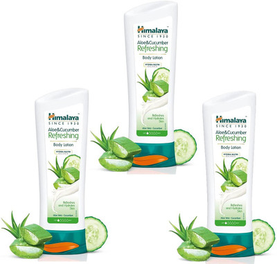 HIMALAYA Aloe & Cucumber Refreshing Body Lotion Pack of 3 X 100 ML(300 ml)