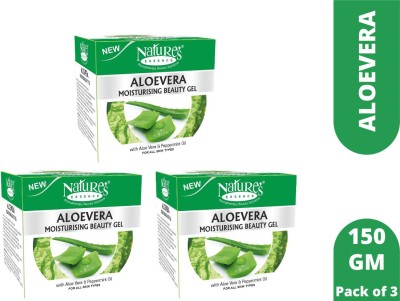 Nature's Essence Aloe Vera Moisturizing Beauty Gel 150 g Each (Pack of 3)(450 g)