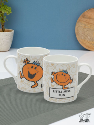 CLAY CRAFT ML MM2 SWING MMLM7 Ceramic Coffee Mug(350 ml, Pack of 2)