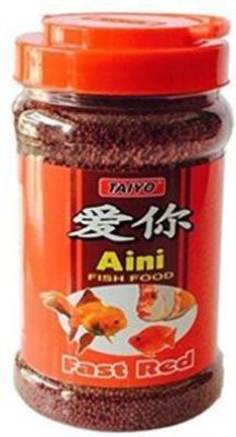 TAIYO Aini Fast Red 330g + Free 33g Fish 0.1 kg Dry New Born, Young, Adult Fish Food