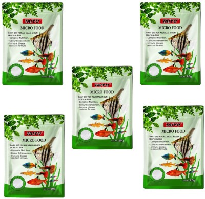 TAIYO Ultima Micro Pellet 20gms Pack of 5 pcs Fish 0.1 kg (5x0.02 kg) Dry Adult, Young Fish Food