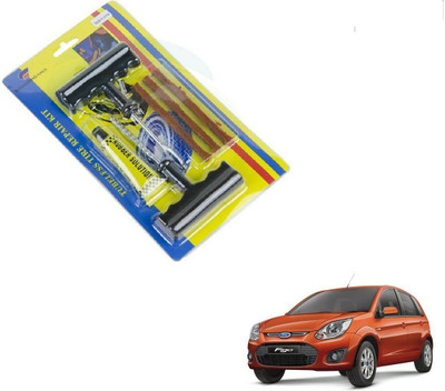 AuTO ADDiCT Car 6 Pieces Tool Safety With 3 Strip Tubeless Tyre Puncture Repair Kit For Ford Figo Tubeless Tyre Puncture Repair Kit