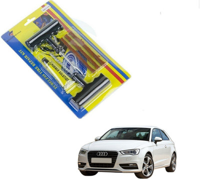 AuTO ADDiCT Car 6 Pieces Tool Safety With 3 Strip Tubeless Tyre Puncture Repair Kit For Audi A3 Tubeless Tyre Puncture Repair Kit