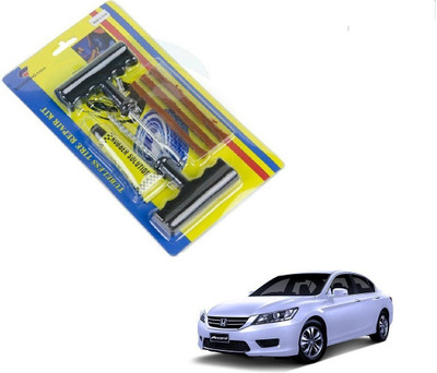 AuTO ADDiCT Car 6 Pieces Tool Safety With 3 Strip Tubeless Tyre Puncture Repair Kit For Honda Accord Tubeless Tyre Puncture Repair Kit