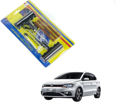 AuTO ADDiCT Car 6 Pieces Tool Safety With 3 Strip Tubeless Tyre Puncture Repair Kit For Volkswagen Polo GTI Tubeless Tyre Puncture Repair Kit