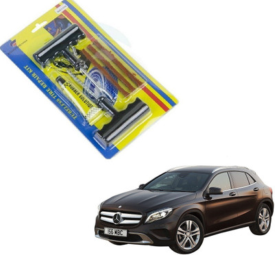 AuTO ADDiCT Car 6 Pieces Tool Safety With 3 Strip Tubeless Tyre Puncture Repair Kit For Mercedes Benz GLA-Class Tubeless Tyre Puncture Repair Kit