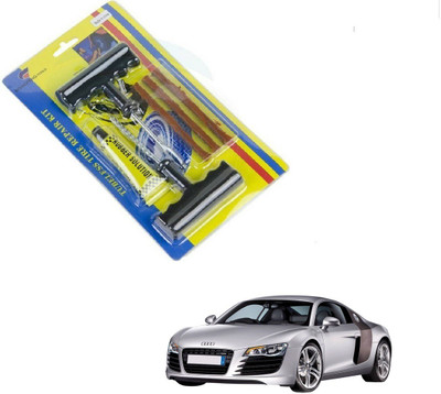 AuTO ADDiCT Car 6 Pieces Tool Safety With 3 Strip Tubeless Tyre Puncture Repair Kit For Audi R8 Tubeless Tyre Puncture Repair Kit