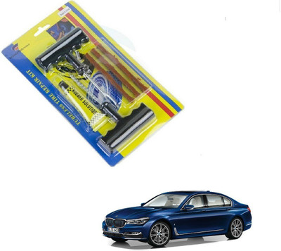 AuTO ADDiCT Car 6 Pieces Tool Safety With 3 Strip Tubeless Tyre Puncture Repair Kit For BMW 7 Series Tubeless Tyre Puncture Repair Kit