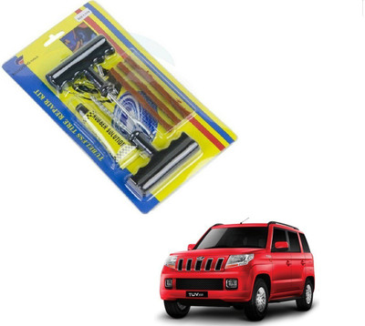 AuTO ADDiCT Car 6 Pieces Tool Safety With 3 Strip Tubeless Tyre Puncture Repair Kit For Mahindra TUV-300 Tubeless Tyre Puncture Repair Kit