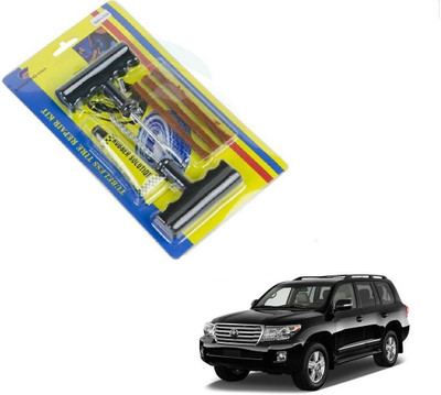 AuTO ADDiCT Car 6 Pieces Tool Safety With 3 Strip Tubeless Tyre Puncture Repair Kit For Toyota Land Cruiser Tubeless Tyre Puncture Repair Kit