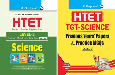 HTET (TGT) Trained Graduate Teacher (Level-2) Science (Class VI To VIII) Exam Guide With HTET (TGT- Science) Previous Years' Papers & Practice MCQs (Level-2)(Paperpack, R. Gupta) HTET (TGT) Trained Graduate Teacher (Level-2) Science (Class VI To VIII) Exam Guide With HTET (TGT- Science) Previous Years' Papers & Practice MCQs (Level-2)(Paperpack, R. Gupta)