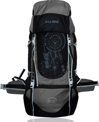 Wildmoda 65 Ltr Trekking Bag Hiking Backpack Travel Backpack Rucksack  - 65 L(Black, Grey)