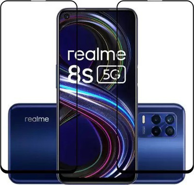 CHEPSU Edge To Edge Tempered Glass for REALME 8S 5G ( 13D Edge To Edge Tempered Glass )(Pack of 2)