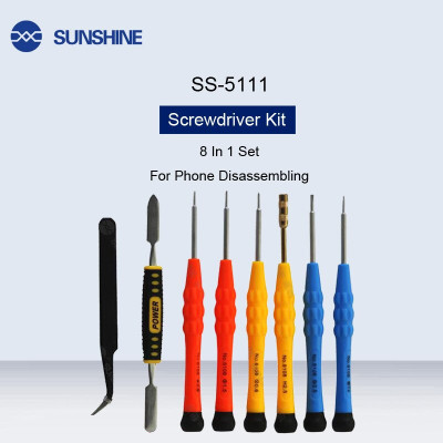 AKT SUNSHINE SS-5111 Standard Screwdriver Set(Pack of 8)