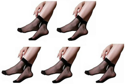 brikshi Girls Solid Ankle Length(Pack of 5)