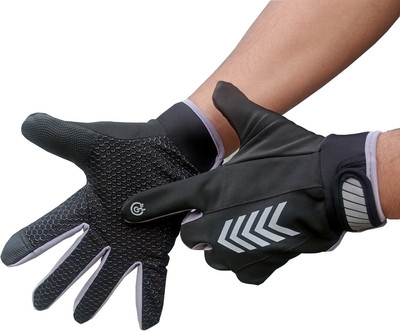 DreamPalace India Full Finger Bike Riding Gloves with Touch Screen Riding Gloves(Grey)