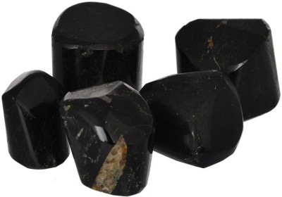 Kesar Zems Natural BLACK TOURMALINE Crystal Tumble Stones Pack Of 100 gm For Home Décor/Meditation. Regular Oval Rock Stone(Black 1 Pieces)