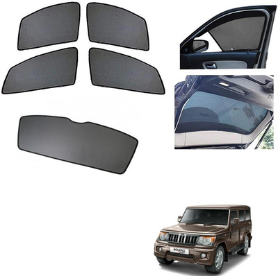 AuTO ADDiCT Side Window, Rear Window Sun Shade For Mahindra Bolero(Black)