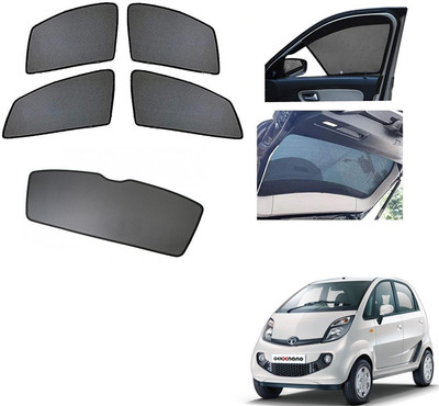 AuTO ADDiCT Side Window, Rear Window Sun Shade For Tata Nano(Black)