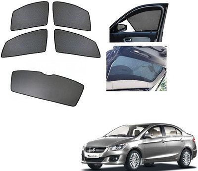 AuTO ADDiCT Side Window, Rear Window Sun Shade(Black)