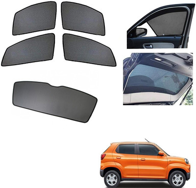 AuTO ADDiCT Side Window, Rear Window Sun Shade For Maruti Suzuki S-Presso(Black)