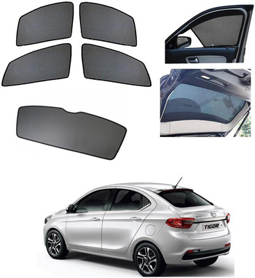 AuTO ADDiCT Side Window, Rear Window Sun Shade For Tata Tigor(Black)