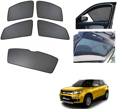 AuTO ADDiCT Side Window, Rear Window Sun Shade For Maruti Suzuki Vitara Brezza(Black)