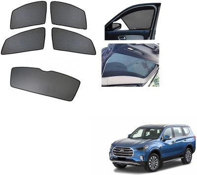 AuTO ADDiCT Side Window, Rear Window Sun Shade For MG Gloster(Black)