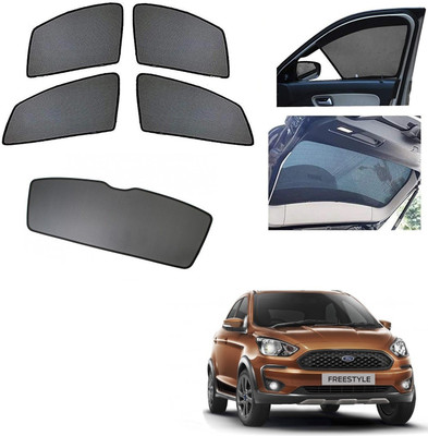 AuTO ADDiCT Side Window, Rear Window Sun Shade For Ford Freestyle(Black)
