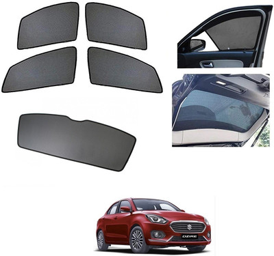AuTO ADDiCT Side Window, Rear Window Sun Shade For Maruti Suzuki New Dzire(Black)