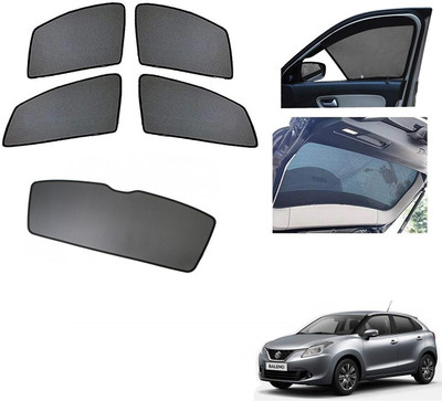 AuTO ADDiCT Side Window, Rear Window Sun Shade For Maruti Suzuki Baleno(Black)