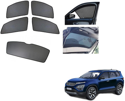 AuTO ADDiCT Side Window, Rear Window Sun Shade For Tata Safari(Black)