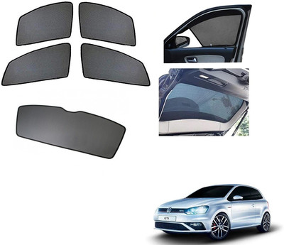 AuTO ADDiCT Side Window, Rear Window Sun Shade For Volkswagen Polo GT(Black)