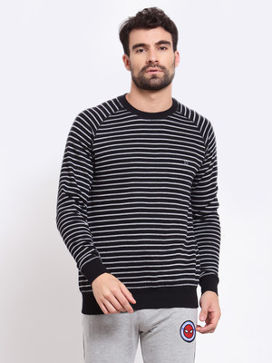 SPORTO Full Sleeve Striped Men Sweatshirt