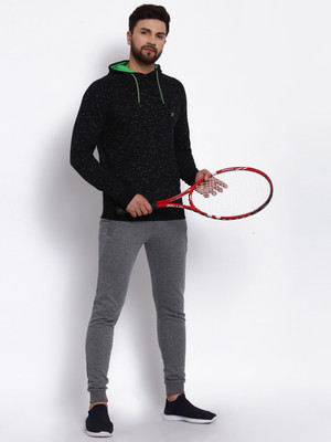 SPORTO Full Sleeve Self Design Men Sweatshirt