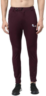 RPSENTTERPR Solid Men Maroon Track Pants
