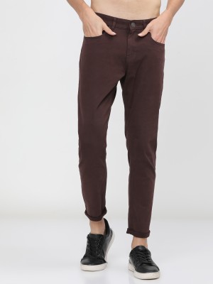 HIGHLANDER Tapered Men Brown Trousers