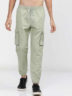 KETCH Tapered Men Light Green Trousers