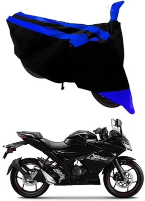 Ascension Two Wheeler Cover for Suzuki(Gixxer SF, Black, Blue)