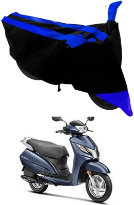 Ascension Two Wheeler Cover for Honda(Activa 125, Black, Blue)