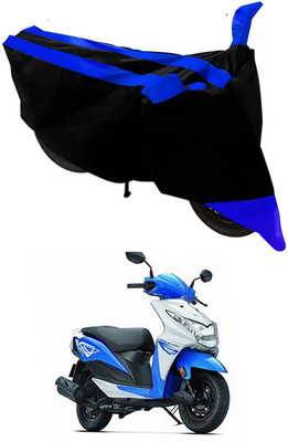 AutoRash Two Wheeler Cover for Honda(Dio, Black, Blue)