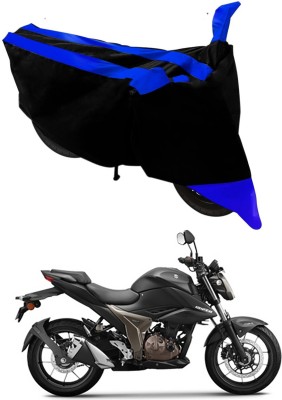 Ascension Two Wheeler Cover for Suzuki(Gixxer 250, Black, Blue)